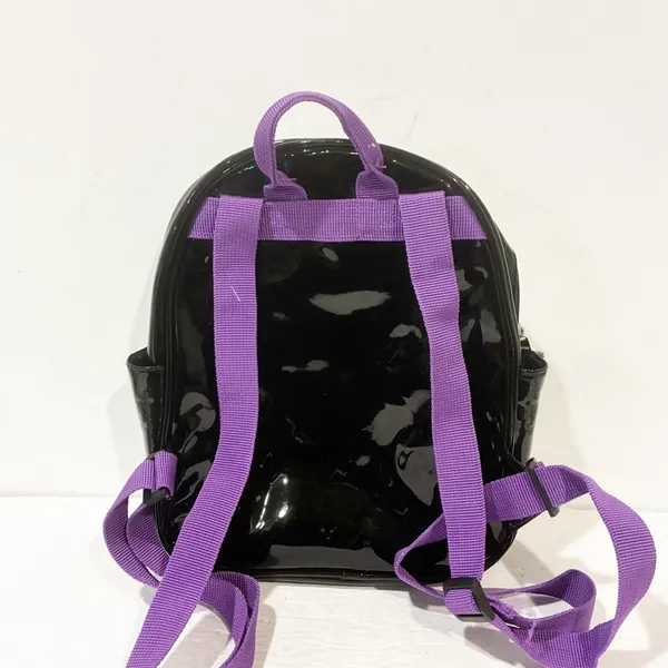 Bratz Mini Backpack Purse Black‎ Patent Pink Lips Y2K Baddie Bratcore - Image 5