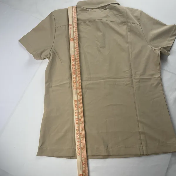 North End Women's Performance Polo Shirt Tan Short Sleeve Size Medium‎ - Image 6