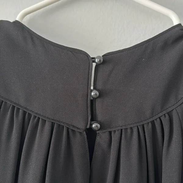 Aritzia Wilfred Sheer Sleeved Top Size Small Black - Image 7