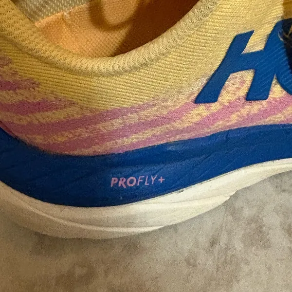 Hoka Mach 5 Running Shoes in Orange, Pink, & Blue - Image 5