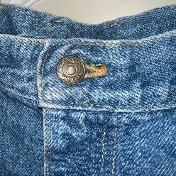 Vintage 80s Lee MR High Waist Denim Mom Jeans Tapered Leg Size 14 waist 30 inch - Image 7