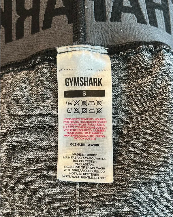 Gymshark Flex Biker Shorts Marled Charcoal Grey - Image 3