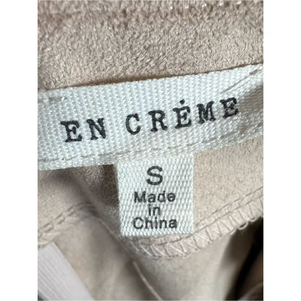 En Crème tan suede fringe western skirt size small - Image 5