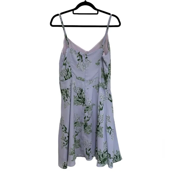 NEW Larke x Anthropologie Garden Party Lilac Purple Swing Mini Dress - Size M - Image 3