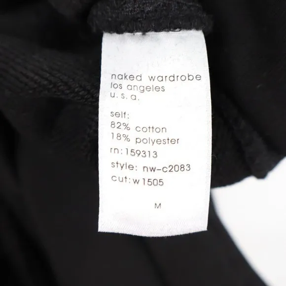 Naked Wardrobe Mens Black Sweatshirt and Joggers 2 Piece Lounge Set M - Image 4