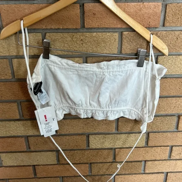 NWT Bardot The Barely There Top in Ivory Size Large/10 - Image 5