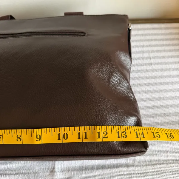 NEW Brown Briefcase Laptop File Style Bag #260247 - Image 6