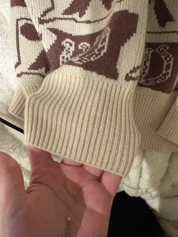 Cute sweater Brown Size L - Image 3