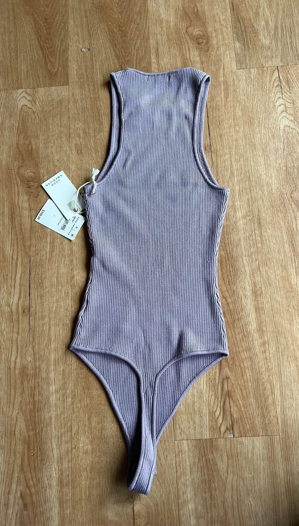 Rib Sleeveless Bodysuit - Image 12