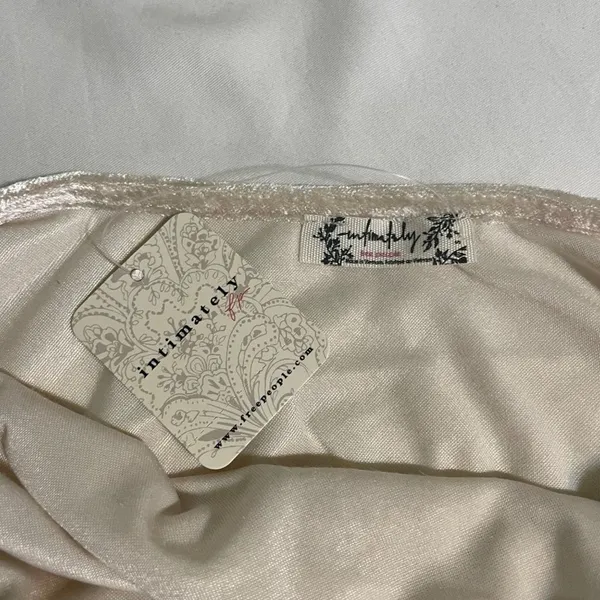 Free People Intimates Small All Night Velvet Camisole Champagne Cowl Neck - Image 7