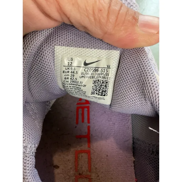 Nike Womens Free Metcon 4 CZ0596-515 Purple Running Shoes Sneakers Size 12 - Image 7