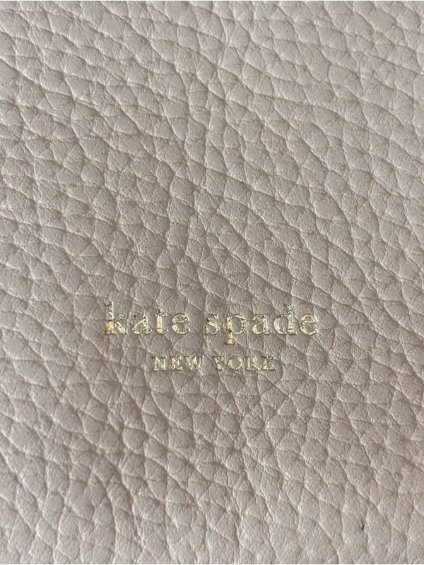 Kate Spade Polly Small Swing Pack Neutral Pink Pebbled Leather Crossbody Bag. - Image 3