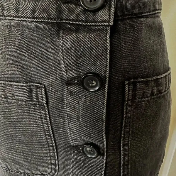 Free People Don’t Get Me Wrong black denim skirt size 27 - Image 6
