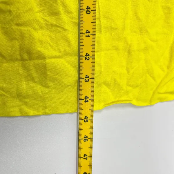 NWOT Farm Rio Linen Blend Yellow Sleeveless Midi Dress Size L - Image 16