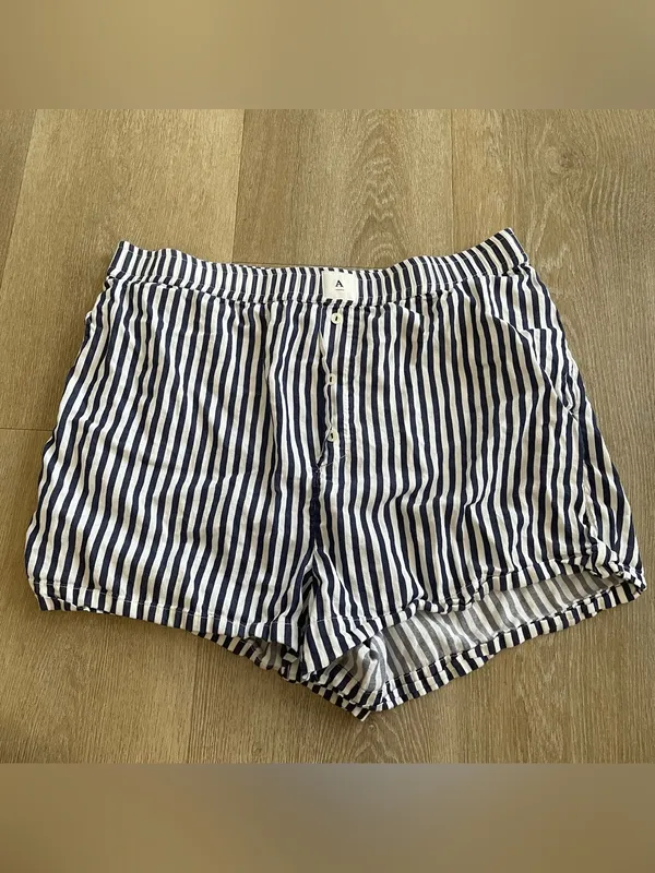 Anthropologie WREN Women's striped boxer shorts - Image 2
