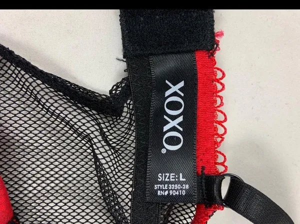 LG XOXO red black cheetah print corset bustier - Image 5