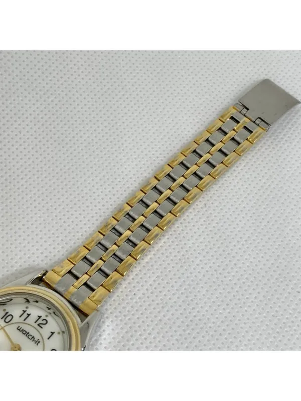 Vintage Advance watch-it women’s quartz watch two tone 23mm adjustable running - Image 4