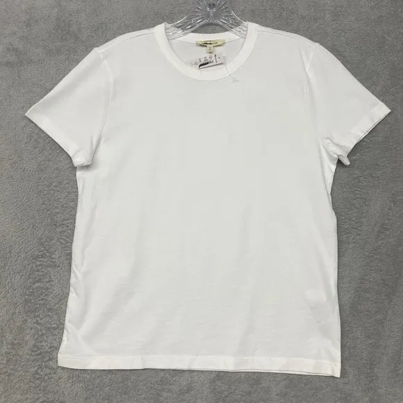 Madewell Top Womens 2XS White‎ Crewneck T Shirt Cotton Jersey Tee Basic NS581 - Image 5