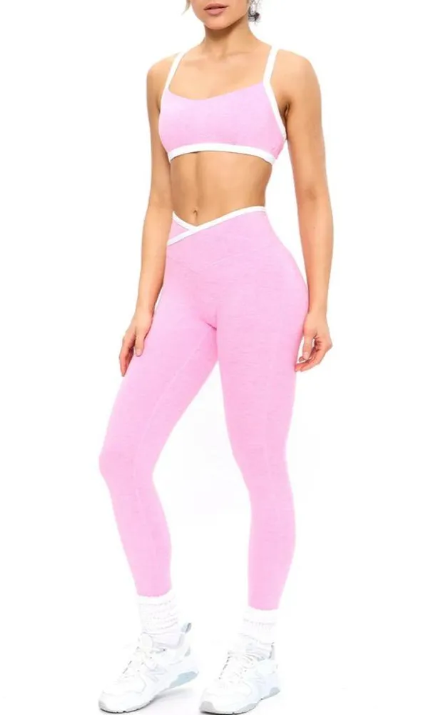 Buffbunny - Dream Heather Contrast Legging - Image 2