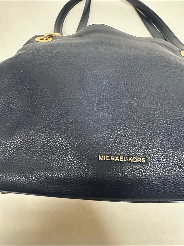 Michael Kors Raven Midnight Pebbled Leather Shoulder Tote Hobo bag - Image 2