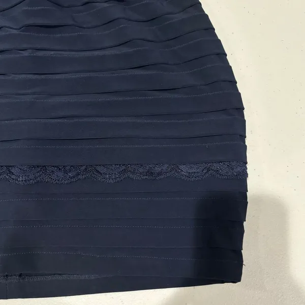 Betsy & Adam Navy Blue‎ Lace Bodycon Cocktail Dress Size 12 - Image 7