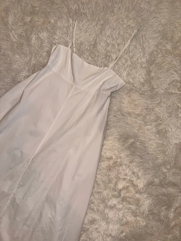 NEW L*SPACE Raveena sleeves cotton maxi cream white Dress sz M - Image 5