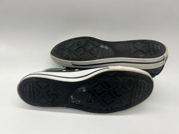 Converse Chuck Taylor All Star Shoes Womens Size 8 Black Glitter Sneakers - Image 9