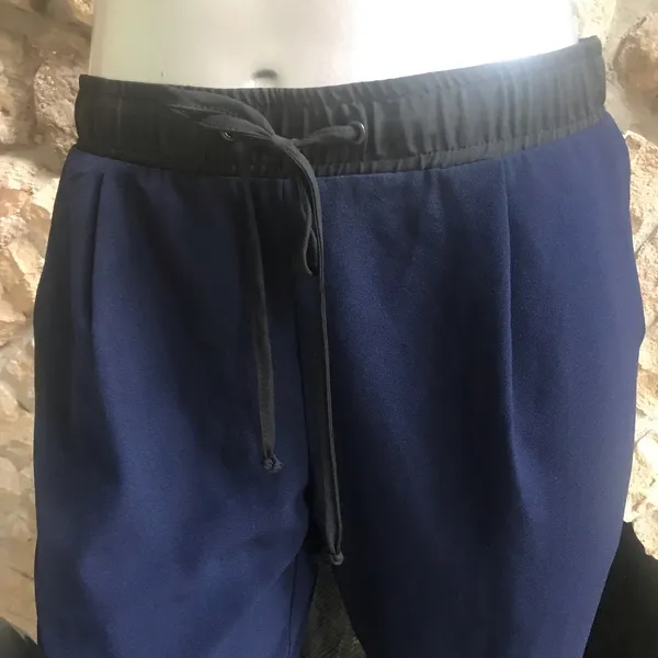 Sanctuary Blue Black Pull On Polyester Trouser Pants Women’s Size Small - Image 5
