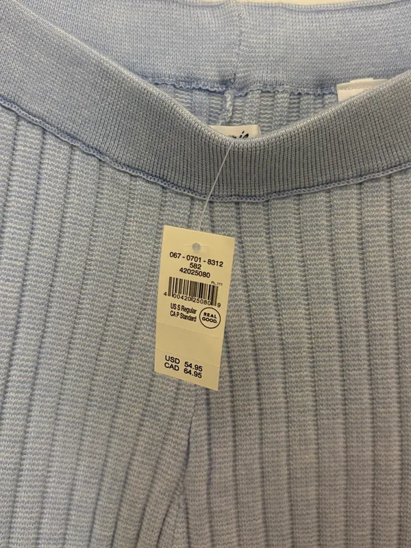 NWT!! Aerie Late Night Sweater Pants in Sky Blue - Image 7