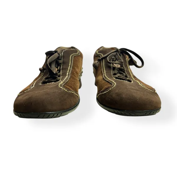 Gabor Comfort‎ Suede Leather Lace Up Sneakers Brown 8.5 UK 10.5 US Wide Utility - Image 3