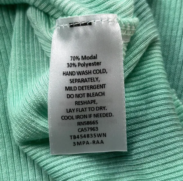 : Ribbed Green Deep Sea- Green Dewkist Tee - Image 5