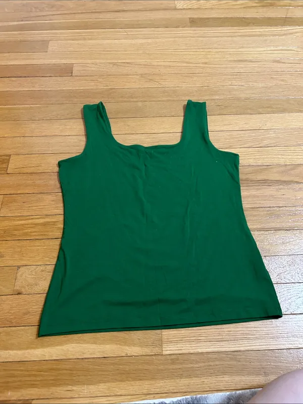 Ann Taylor Factory Emerald Green Scoop Neck Tank - Image 4