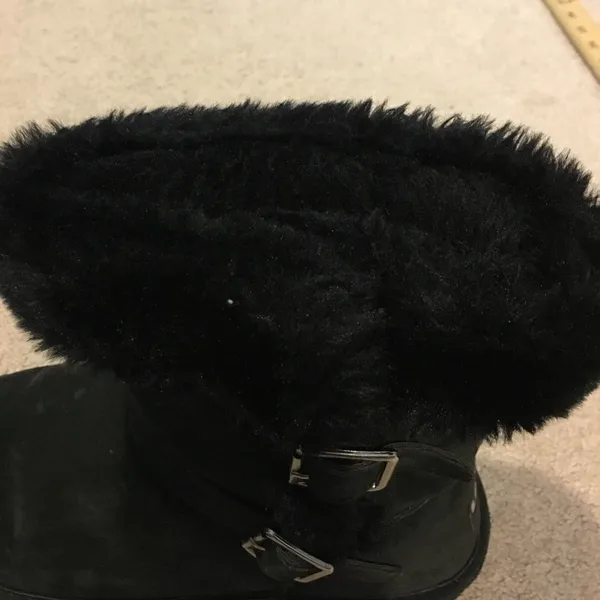 Lamo Black Suede & Leather Buckle Winter Boots - Image 3