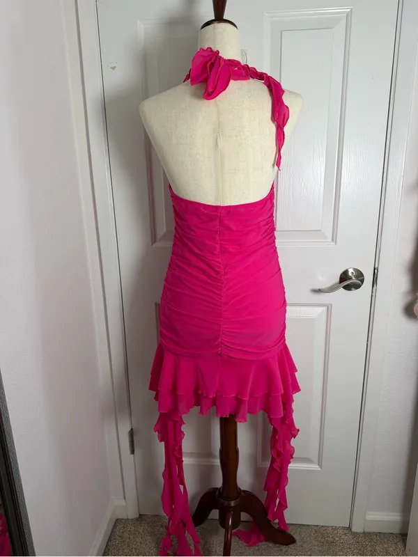 SHEIN Hot‎ Pink Women's Dress Tag Detail - Image 5