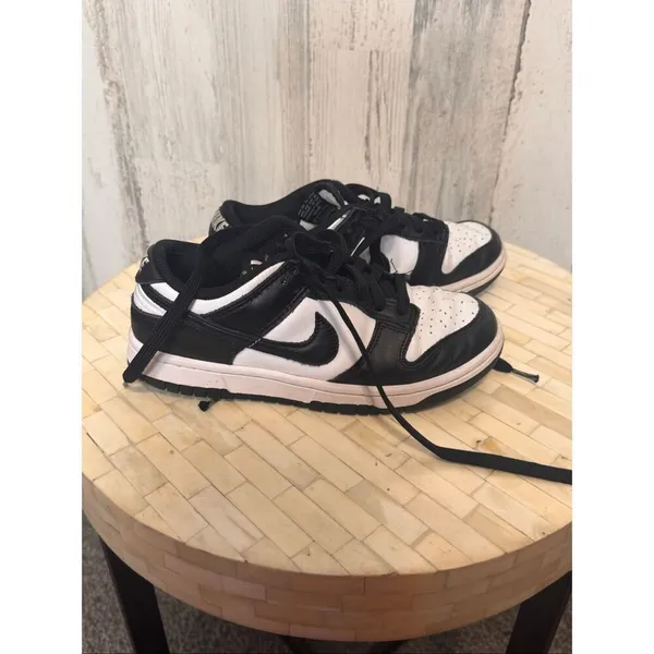 Nike Dunk Low Panda Black White Womens Size 6.5 Sneakers Shoes - Image 4