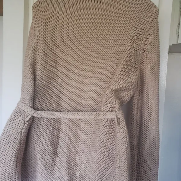 Women's The limited Beige/Khaki Sweater with Belt Size Large - Image 4