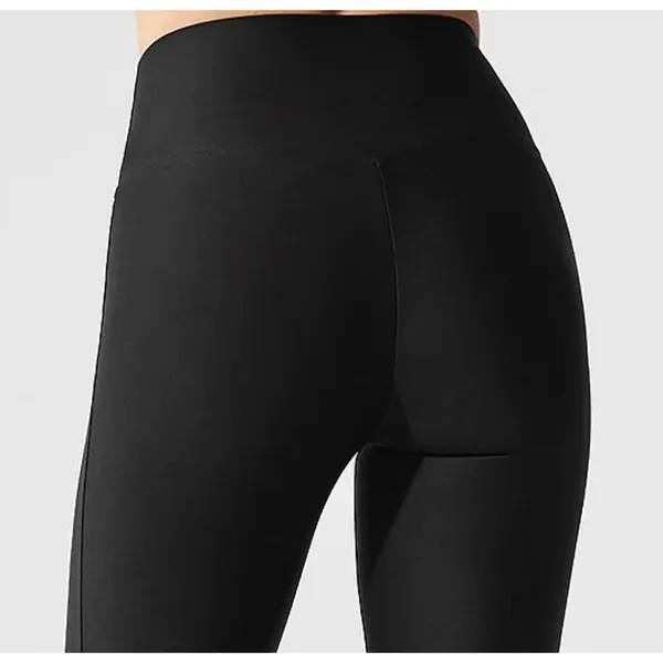 Alo Airlift High-Waist Sleek Leggings Black High-Rise Waist Waisted Tights Pants - Image 3