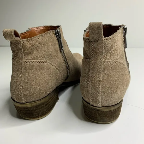 Lucky Brand tan betwixt suede‎ booties size 8 - Image 4