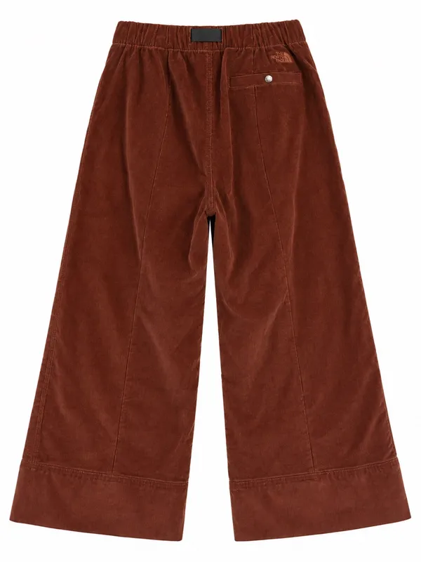The North Face Corduroy Pants Womens Small Brown Belted Wide Leg - Image 3