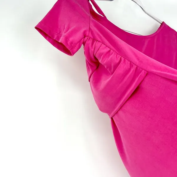 Sunday in Brooklyn‎ Anthropologie Ruched Wrap Top Pink Size XL NWT - Image 5