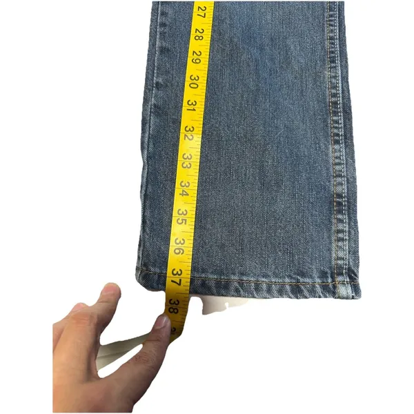 Wrangler Women’s Jeans Size 16R Blue Denim Straight Leg Mid Rise Made in Mexico - Image 4