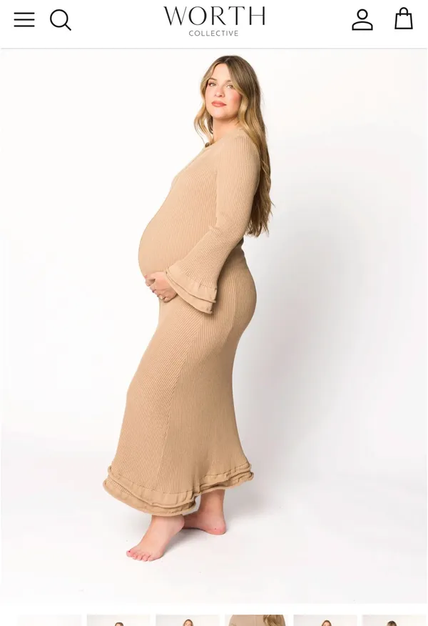 Worth collective Arlet dress Brown Size L - Image 2