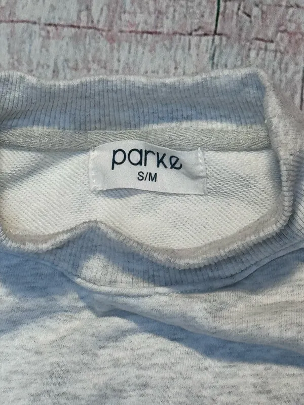 Parke Shrunken Mockneck Chenille P Sweatshirt S/M - Image 4