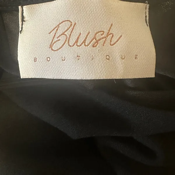 Blush Boutique Black Mini Bell Sleeve Dress Medium - Image 7