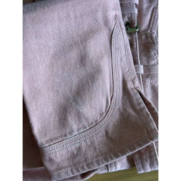 Isabel‎ Marant High Waisted Belted Jeans Size 36 (US 4) Pink Straight Leg - Image 7