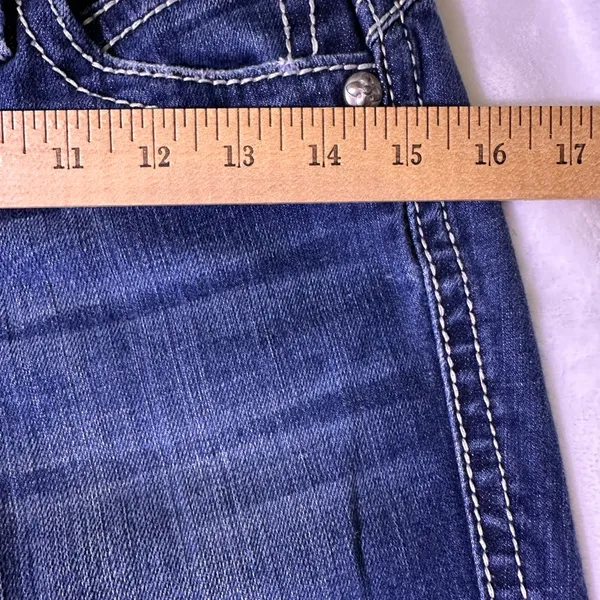 Rock Revival Dark Blue Flare Jeans - Image 3