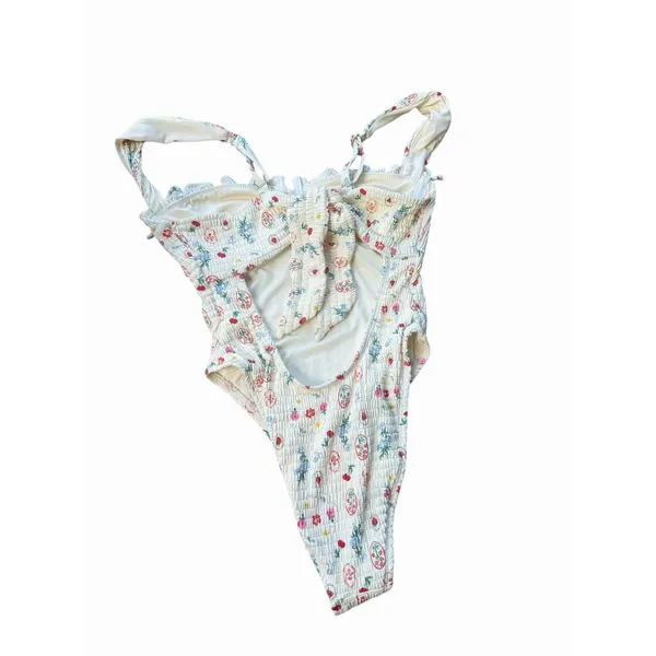 NEW DIPPIN' DAISY'S Fleur One Piece Swimsuit Printemps Smocked Underwire S - Image 10