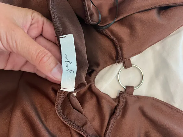Gaze USA Brown Bodysuit Size Small - Image 5