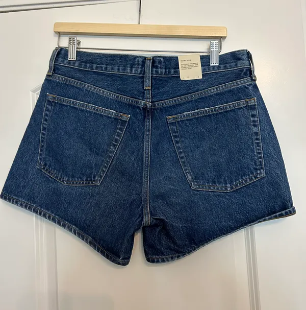 AGOLDE Parker High Rise Denim Shorts - Image 4