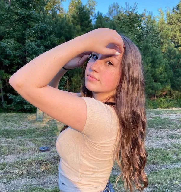 Hollister tan  crop top - Image 2